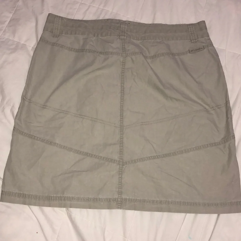 Columbia Light Gray A-Line Utility Skirt